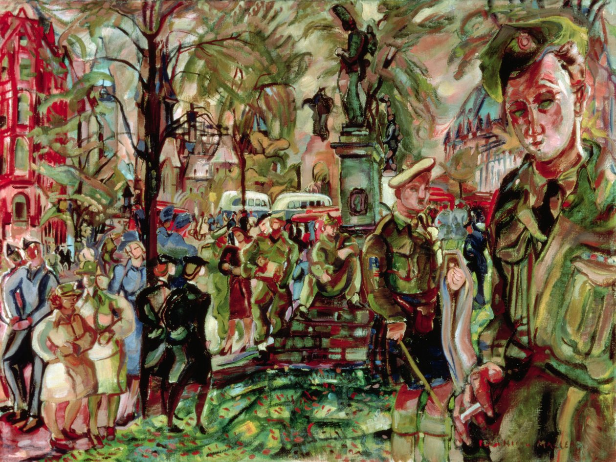 Ottawa, c.1943 (tuval üzerine yağlı boya) by Pegi Nicol Macleod