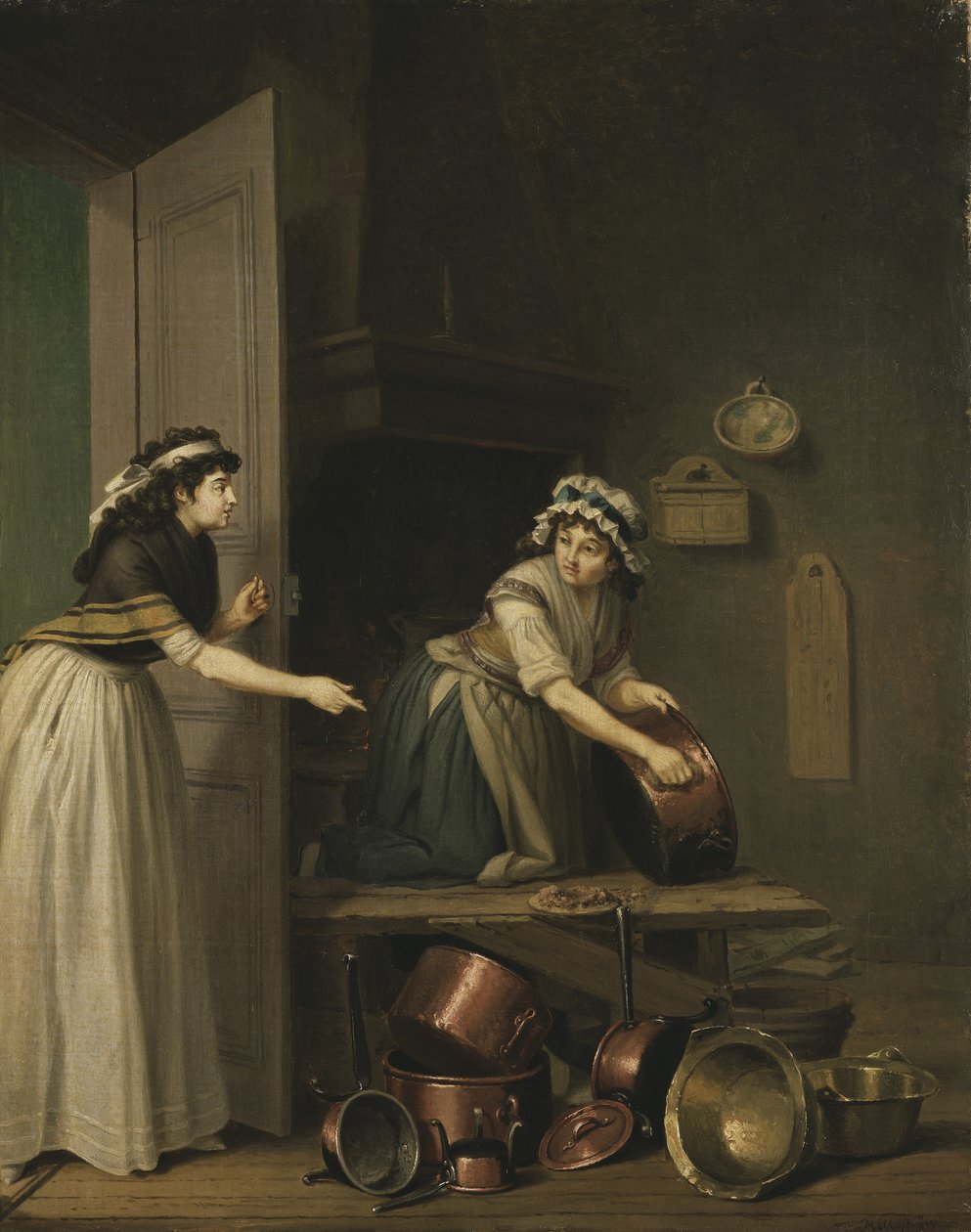 Bakır Tava Parlatma Kadın by Pehr Hilleström