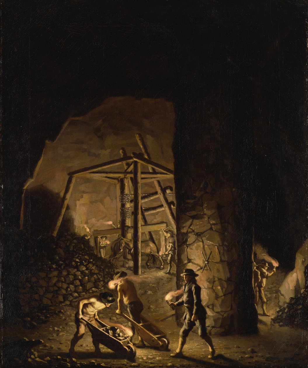 Falun Bakır Madeni Galerisi by Pehr Hilleström