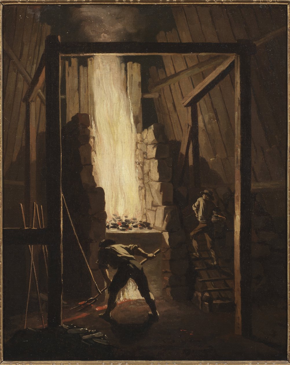 Interieur de la fonderie de cuivre a Falun (Süet) - Falu