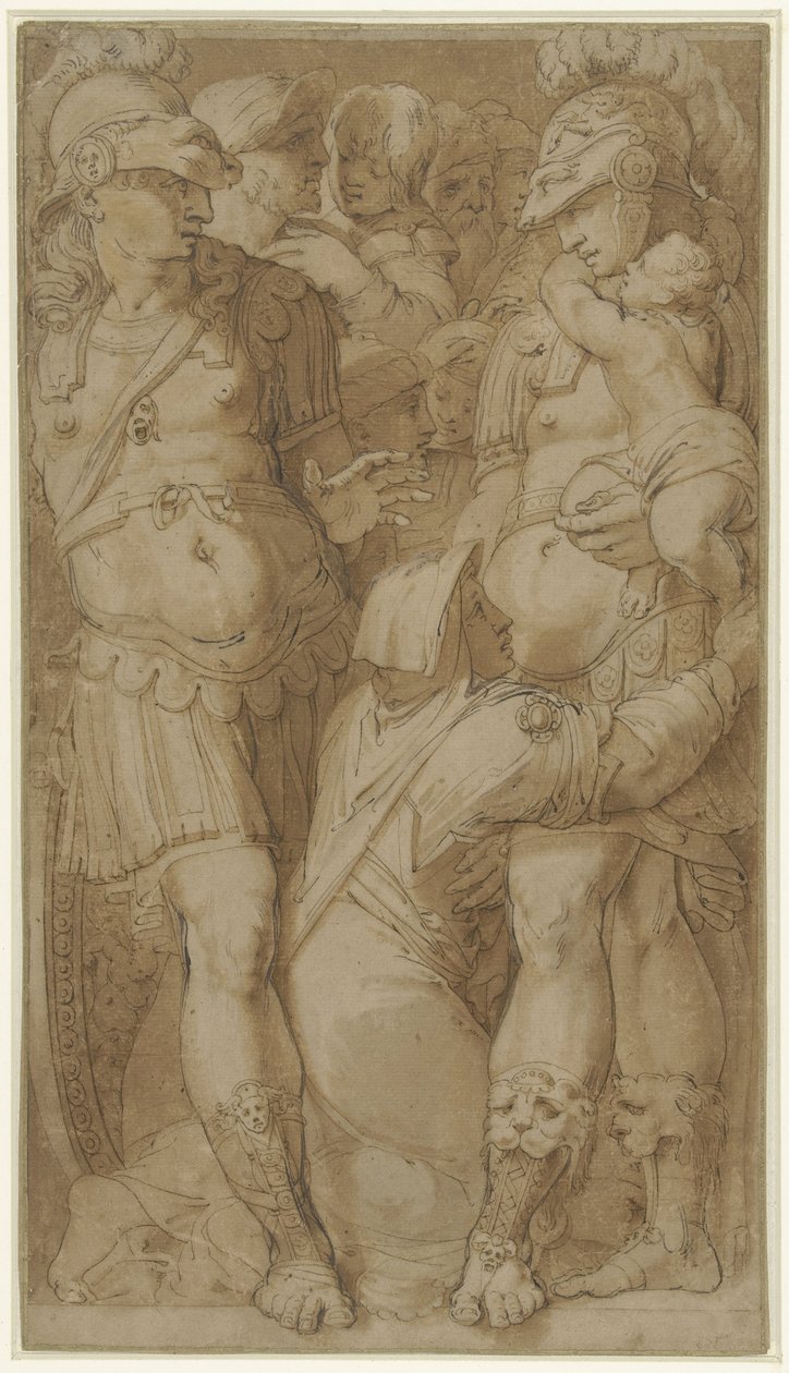 Alexander, Darius'un ailesini affetti by Pellegrino Tibaldi