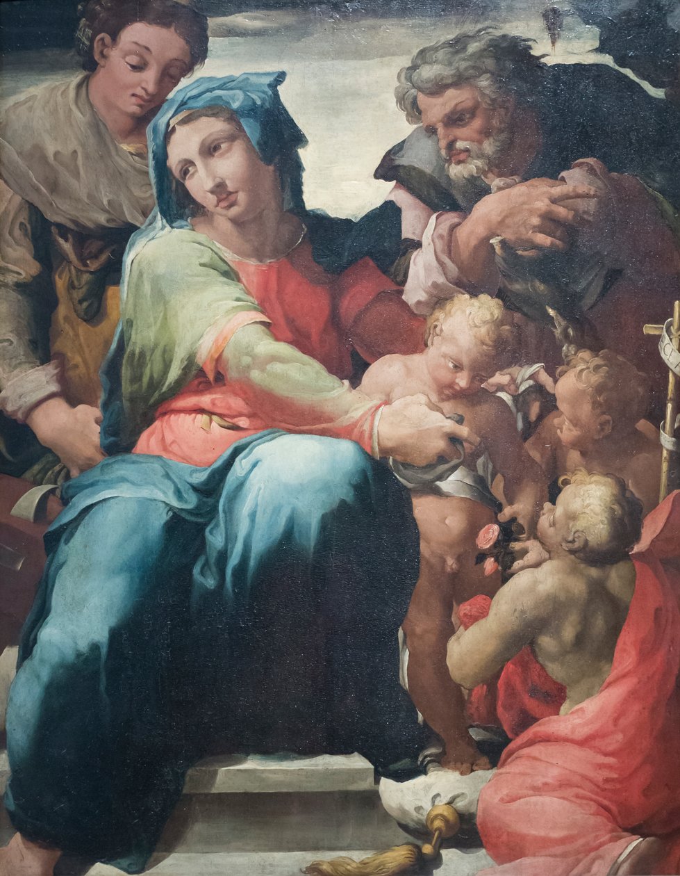 İskenderiyeli Aziz Catherine ile kutsal aile by Pellegrino Tibaldi