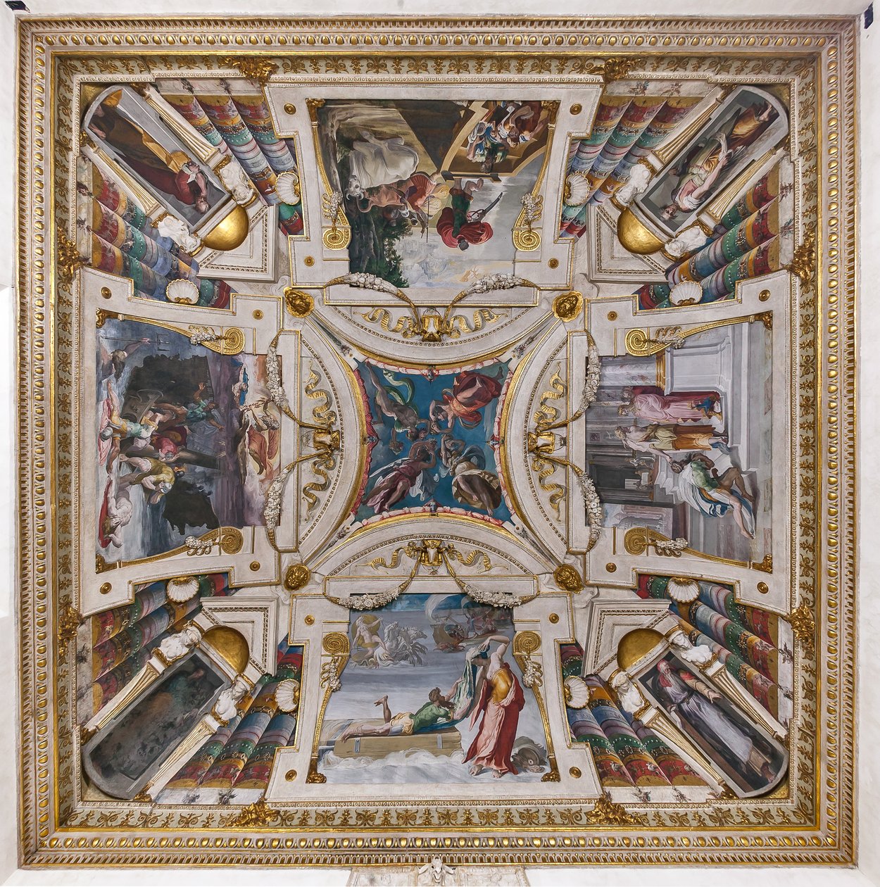 Odyssey, Room of Ulysses bölümlerini içeren Vault by Pellegrino Tibaldi