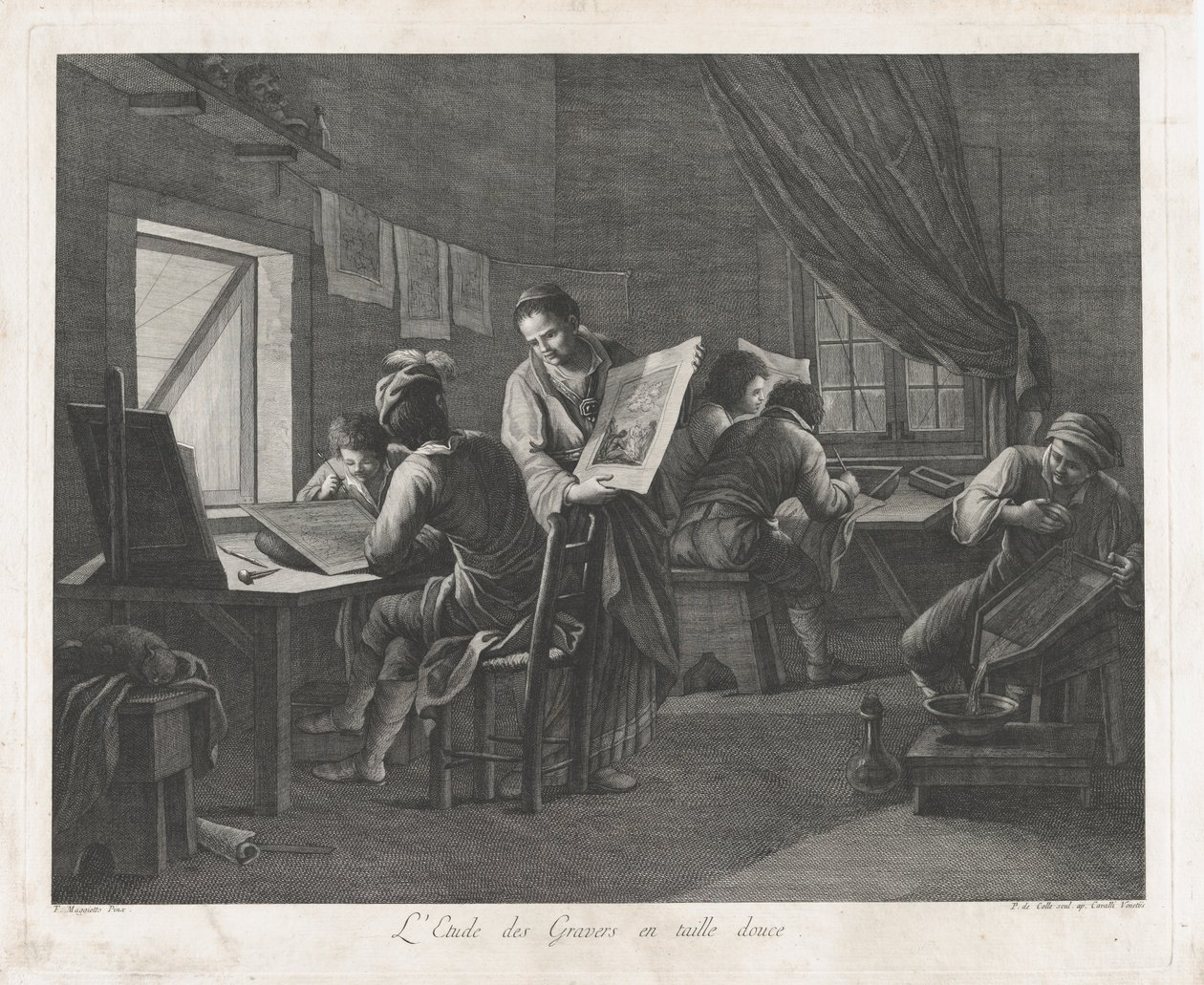 Baskıresim Atölyesi, 1750-1800., 1750-1800. by Pellegrino dal Colle