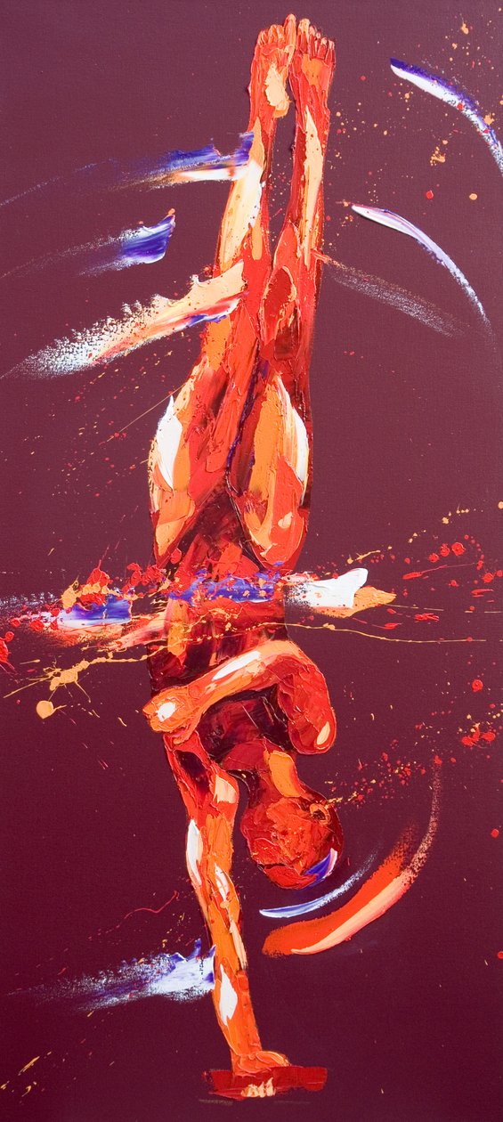 Jimnastikçi Altı, 2011 (tuval üzerine yağlı boya) by Penny Warden