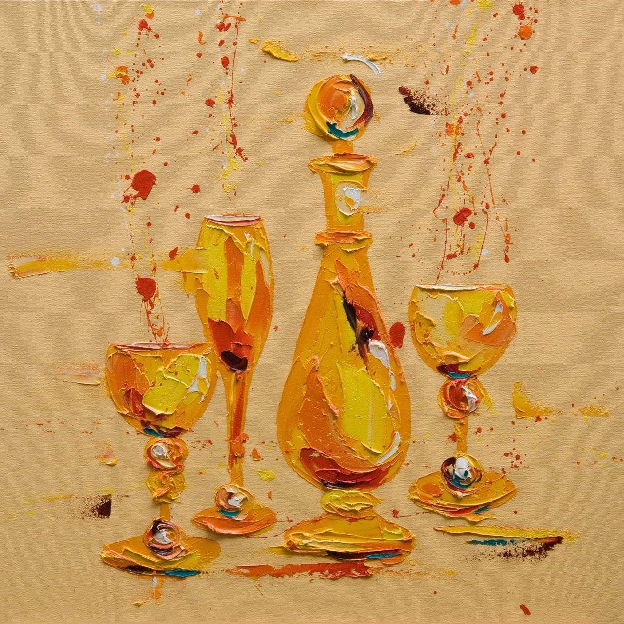 Sarı Natürmort, 2005 (tuval üzerine yağlı boya) by Penny Warden