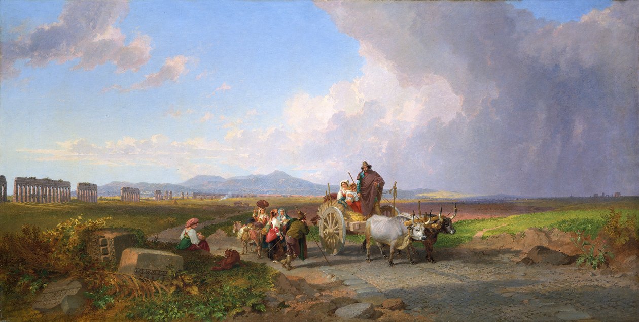 'Roma Campagna'da Sahne', 1865 by Penry Williams
