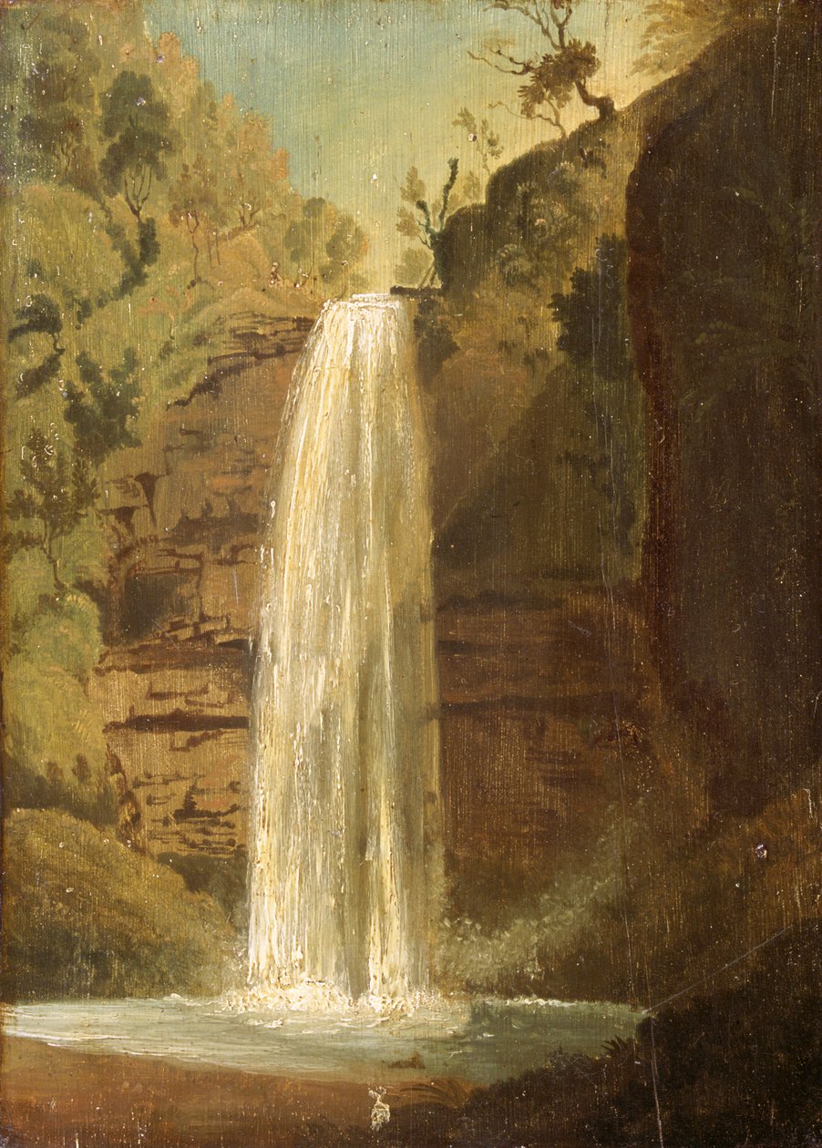 Sgwd yr Henryd, Neath Vadisi, 1819. by Penry Williams