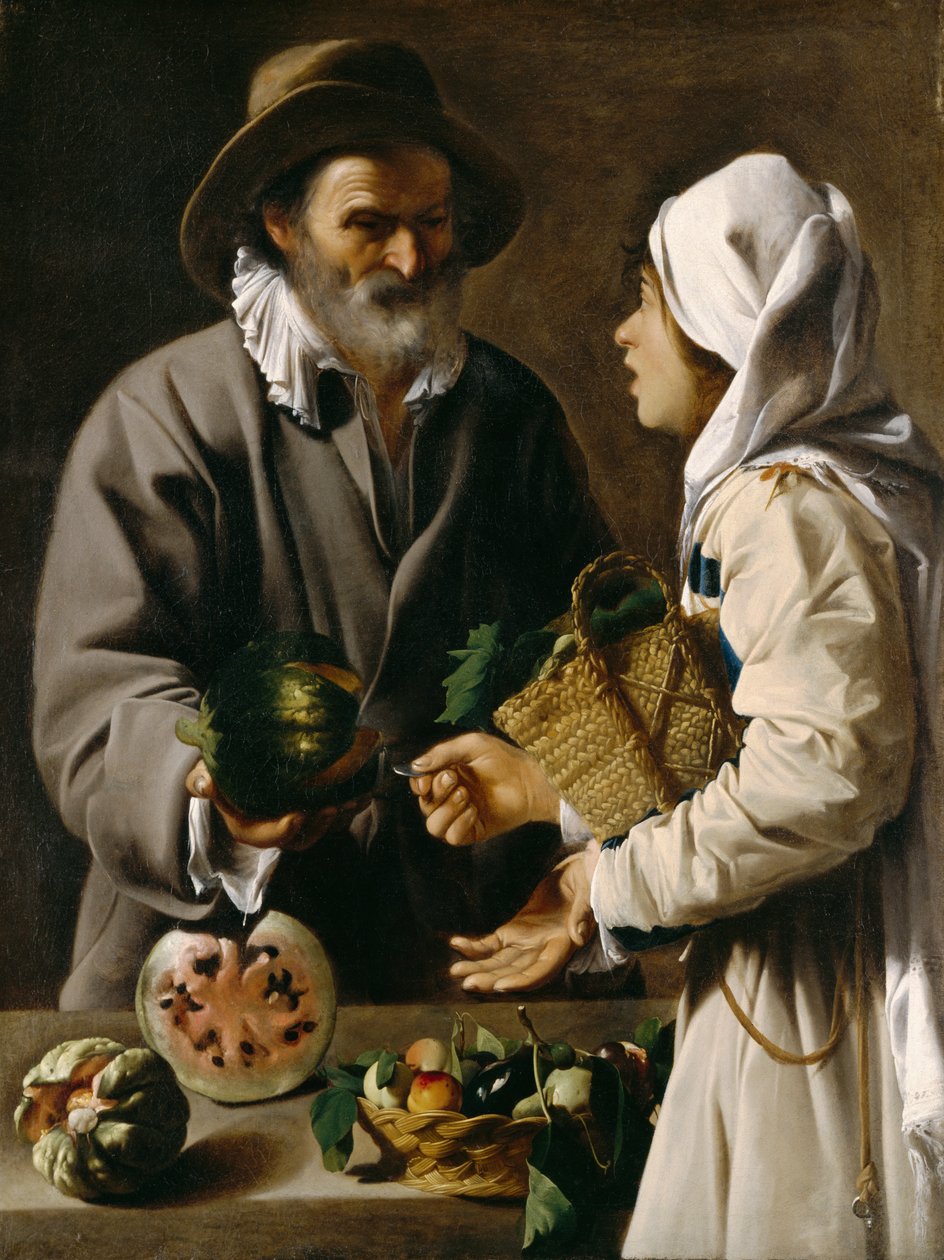 Meyve Satıcısı, c.1615-20 by Pensionante de Saraceni