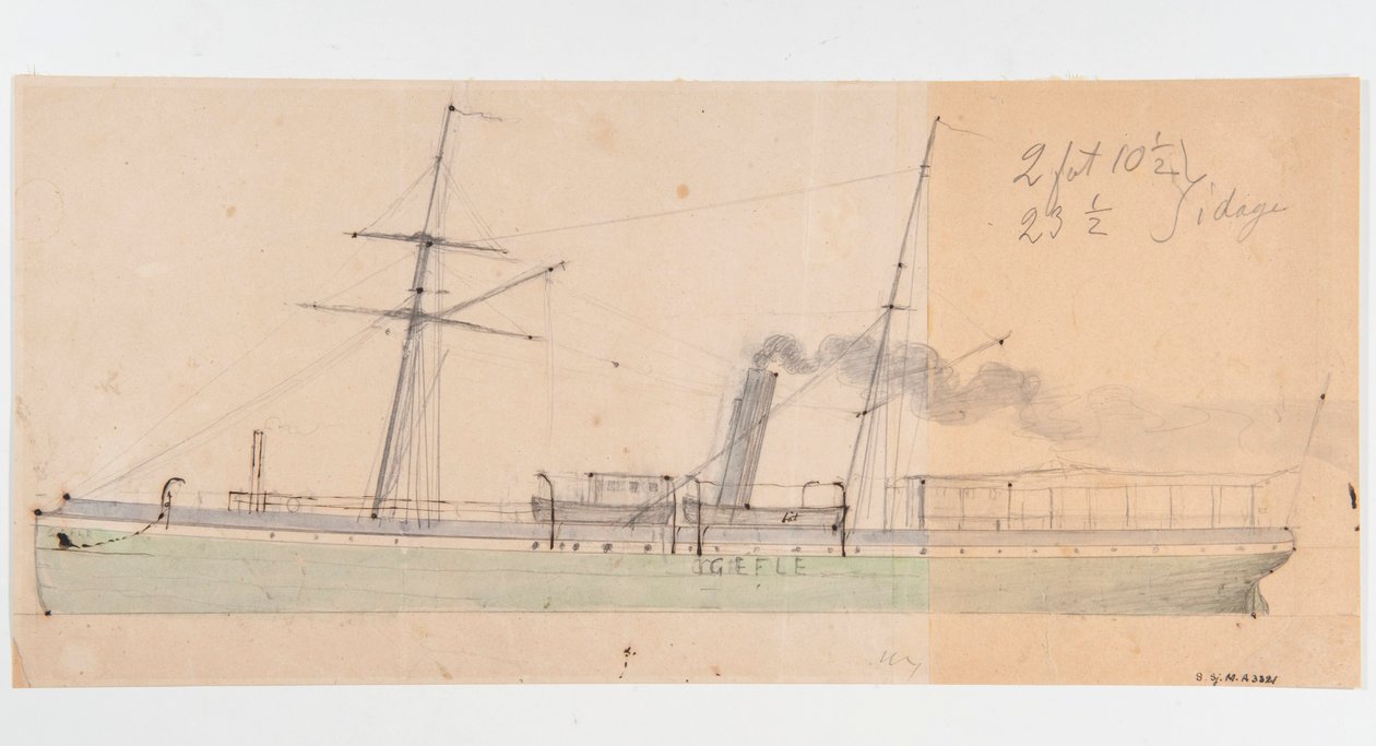 Angfartyget GEFLE by Per Wilhelm Cedergren