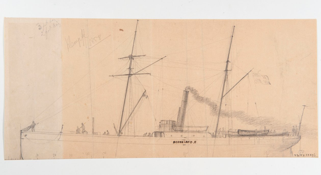 Angfartyget HERNOSAND II by Per Wilhelm Cedergren
