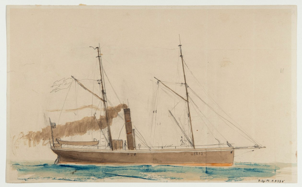 buharlı gemi IRIS by Per Wilhelm Cedergren