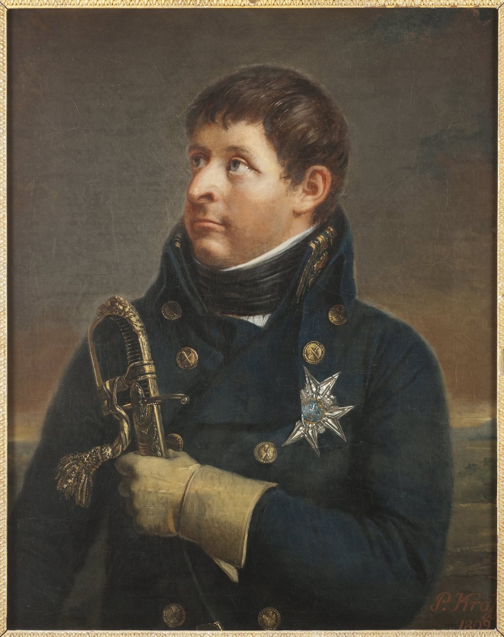 Prens Charles Auguste de Suede, general danois - Christian August of Schleswig-Holstein-Sonderburg-Augustenborg (1768-1810), Krafft, Per, the Younger (1777-1863) tarafından. Tuval üzerine yağlıboya by Per  Krafft