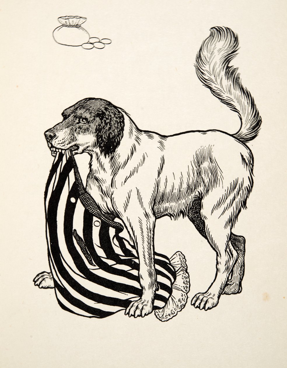 A Good Finder, A Hundred Anecdotes of Animals, pub. 1924 (gravür) by Percy J. Billingshurst
