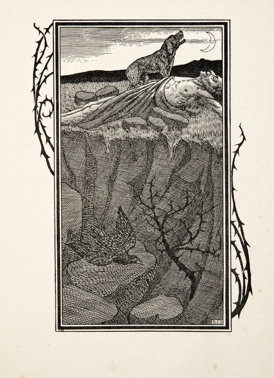 A Hundred Anecdotes of Animals'dan Sabinus ve Köpeği, pub. 1924 by Percy J. Billingshurst