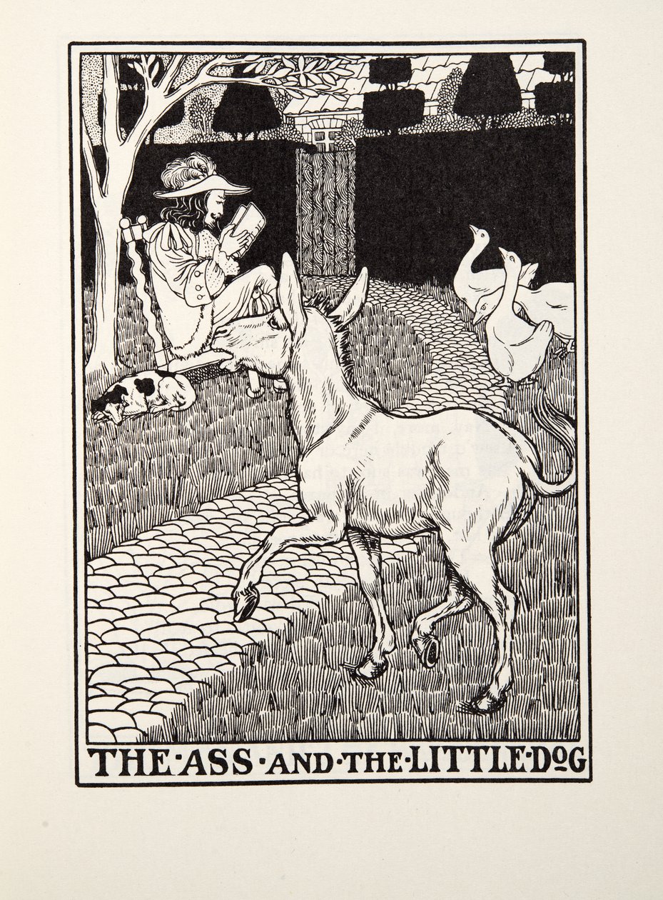 Eşek ve Küçük Köpek, Fontaine Fables, pub