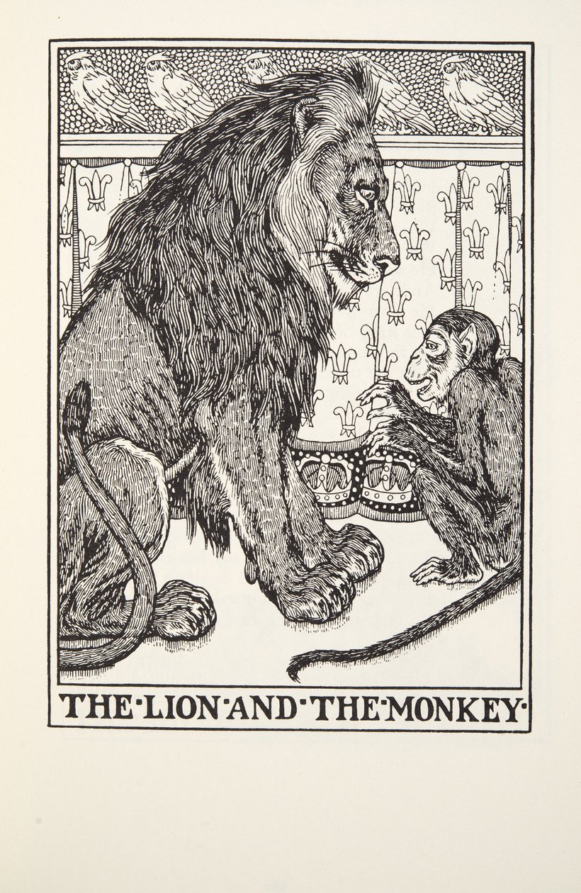 Aslan ve Maymun, Fontaine Fables, pub