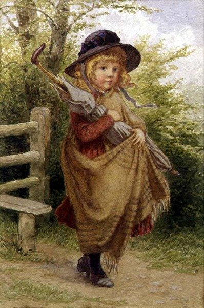 şemsiye kız by Percy Tarrant