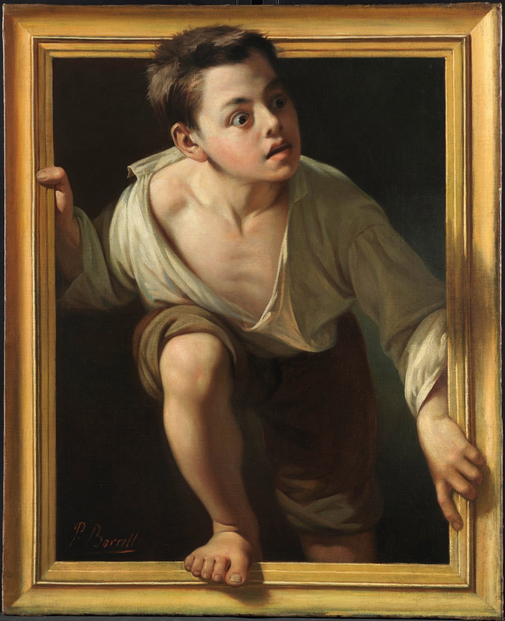 Eleştiriden Kurtulmak (Eleştiriden Kurtulmak) - Borrell del Caso, Pere (1835-1910) - Tuval üzerine yağlı boya - 1874 trompe-l