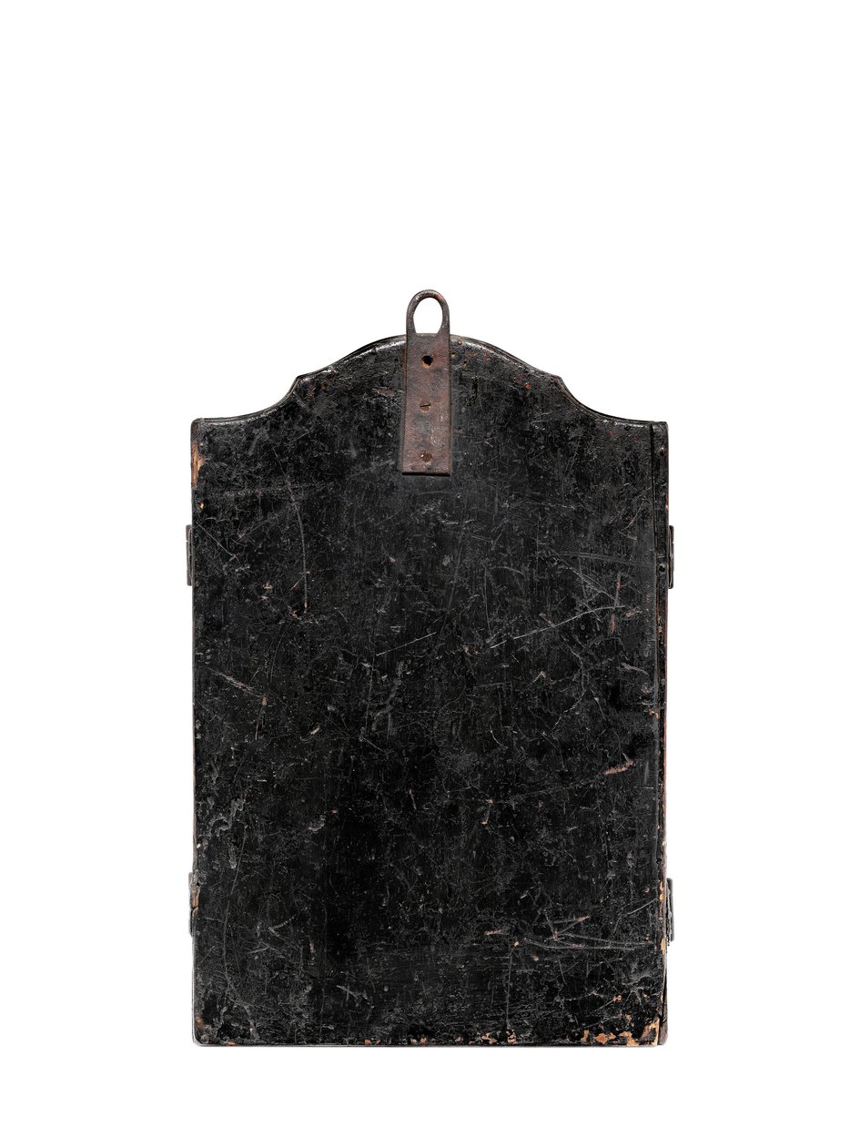 Portekiz Cizvitleri tarafından görevlendirilen Portatif bir Hıristiyan Mabedi (Seigan) (durumda bakır üzerine yağ) by Period Momoyama
