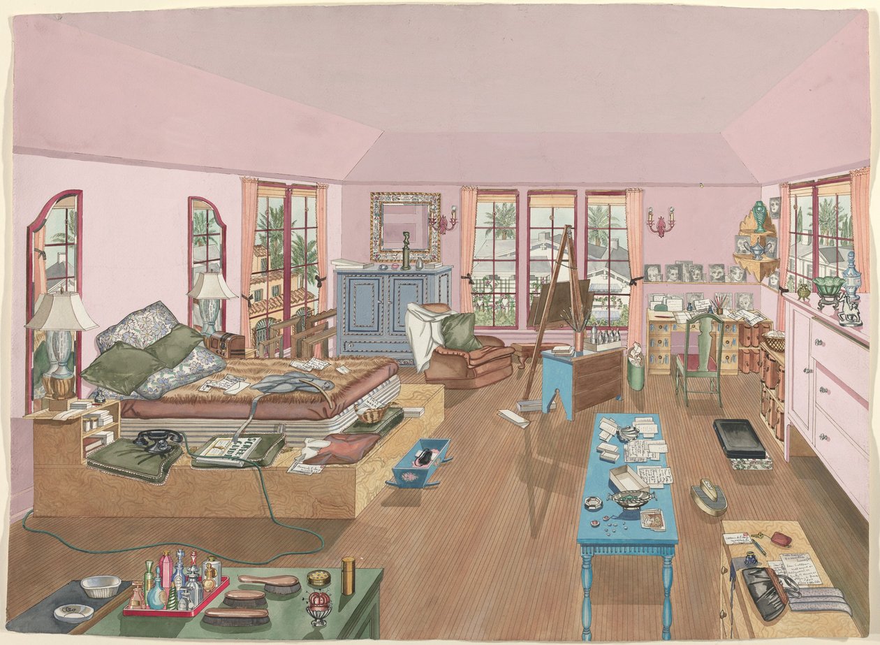 yatak odası, 1940 by Perkins Harnly