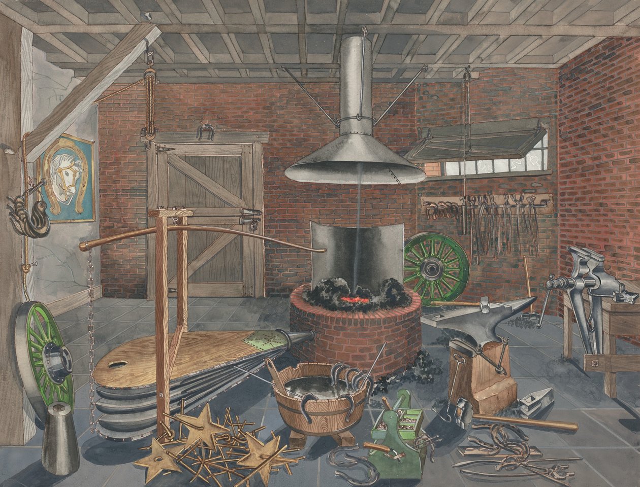 Demirci Dükkanı, 19351942. by Perkins Harnly