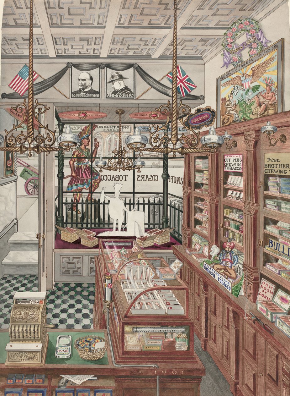 Puro Dükkanı, 1901 by Perkins Harnly