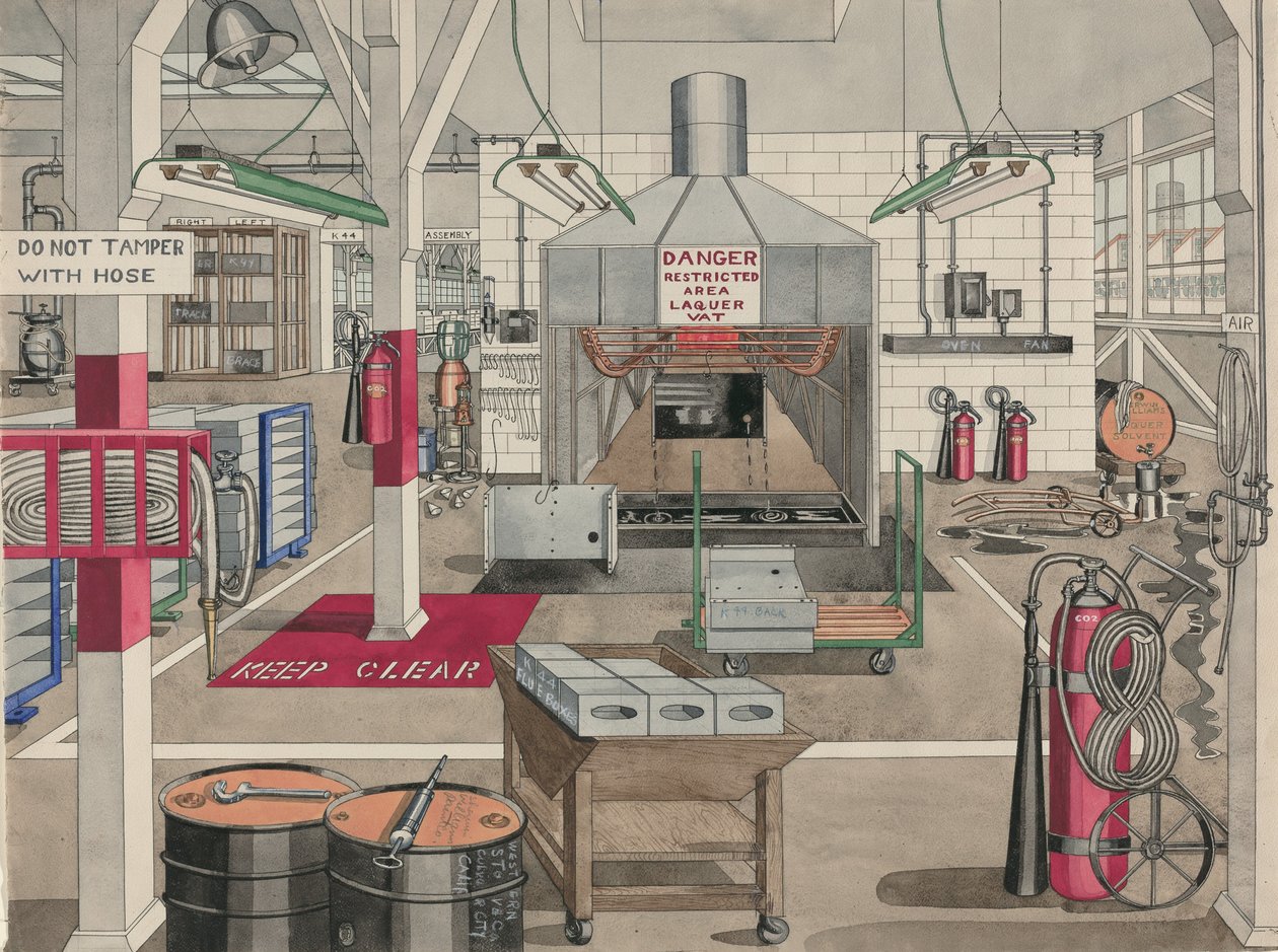 Japon Cilası Daldırma Kazanı, 1946. by Perkins Harnly