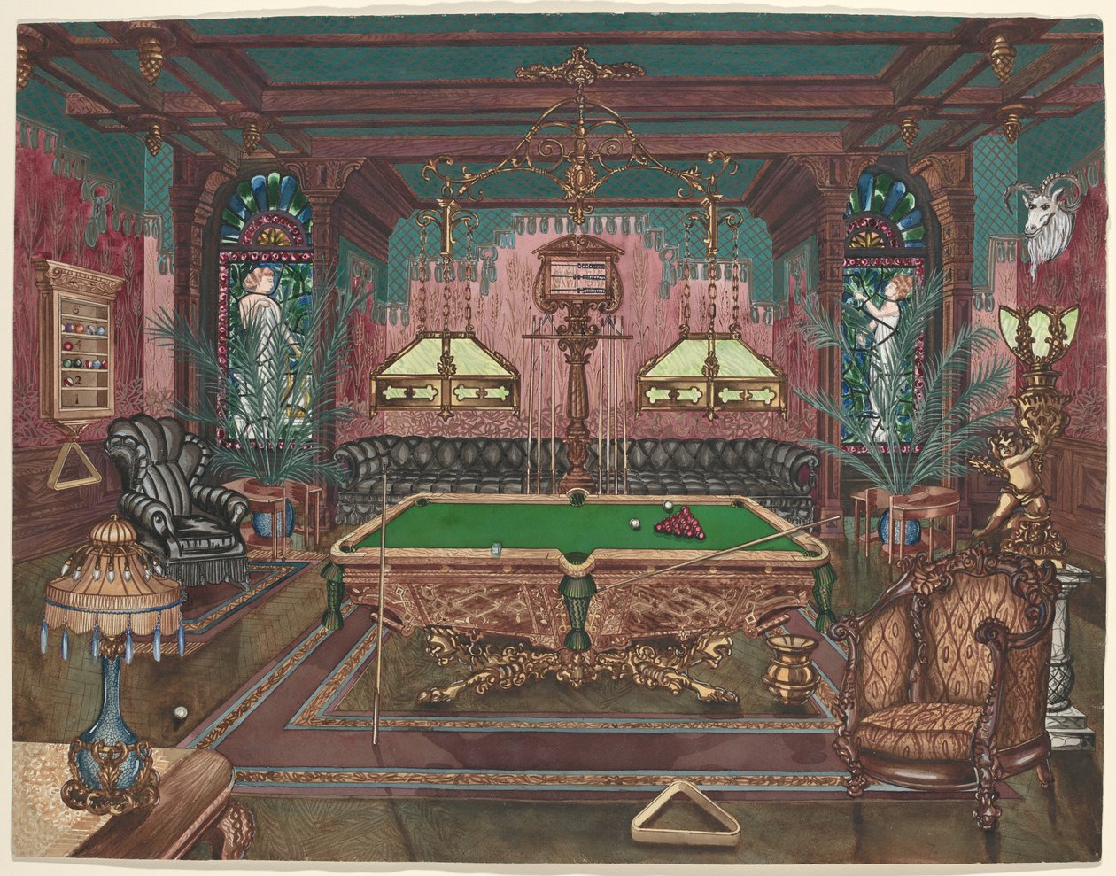 Havuz Odası, 1890 by Perkins Harnly