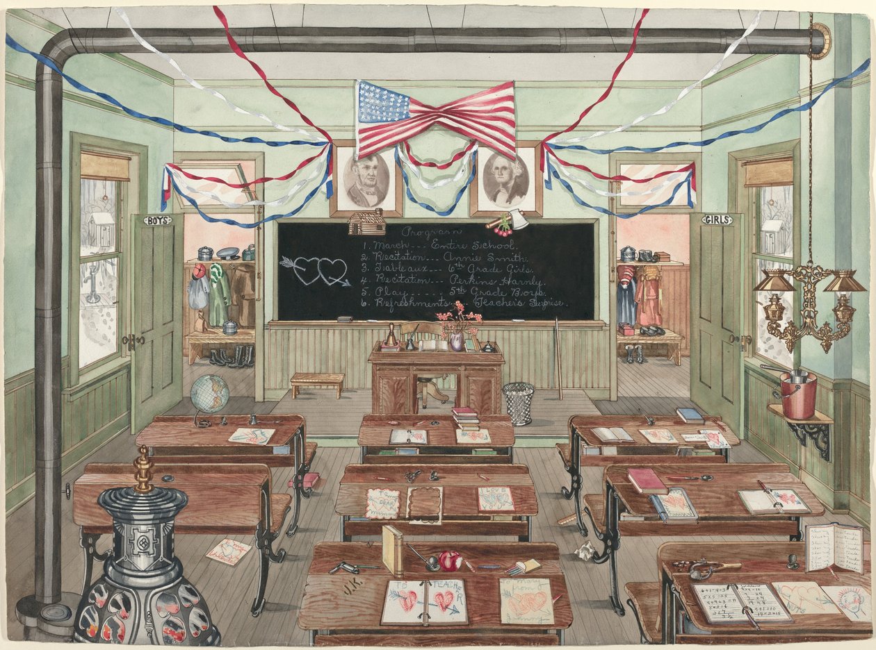 Kırsal Okul Odası, 1900, 19351942. by Perkins Harnly