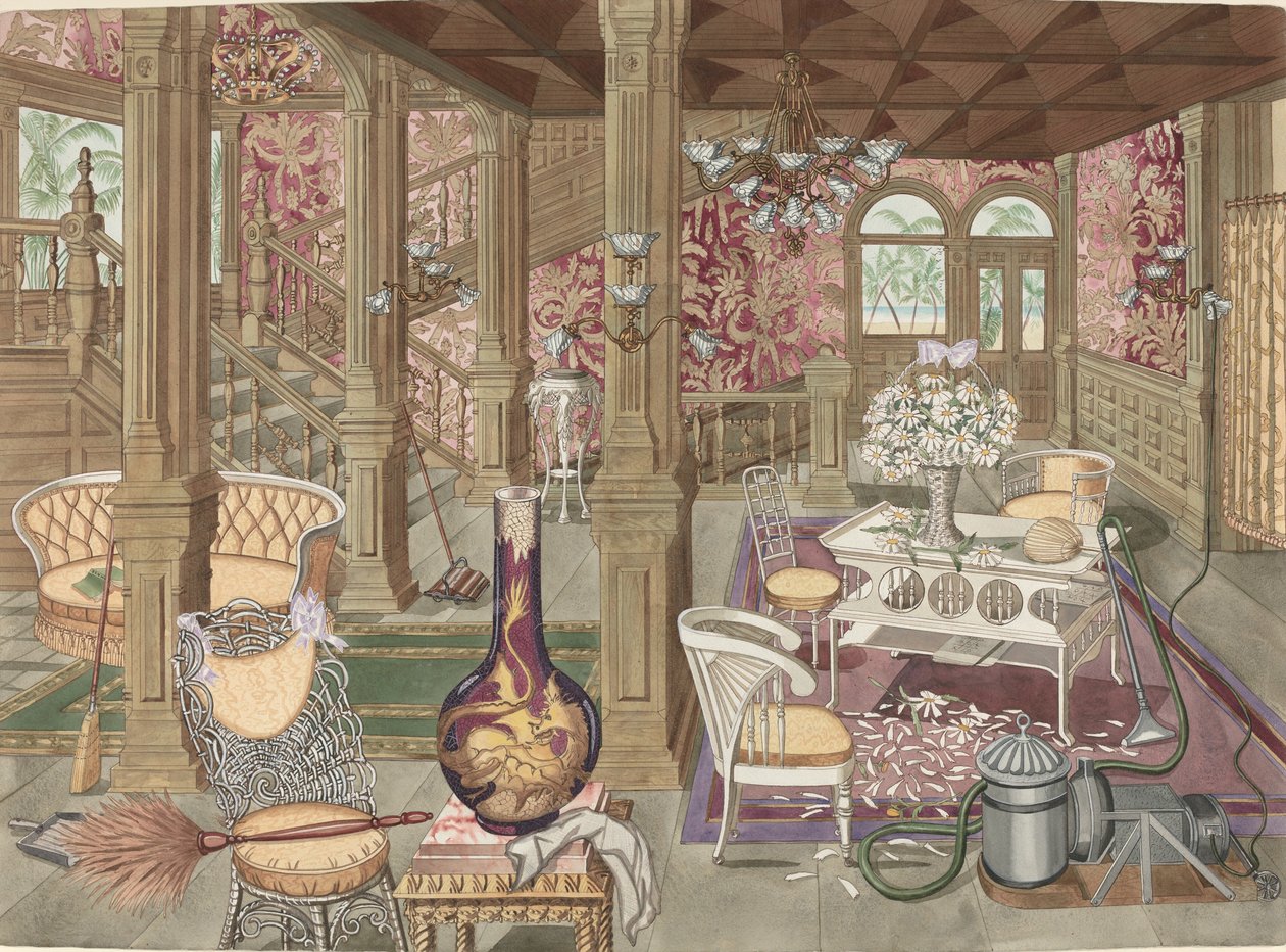 Merdiven ve Salon, Hotel Del Coronado by Perkins Harnly