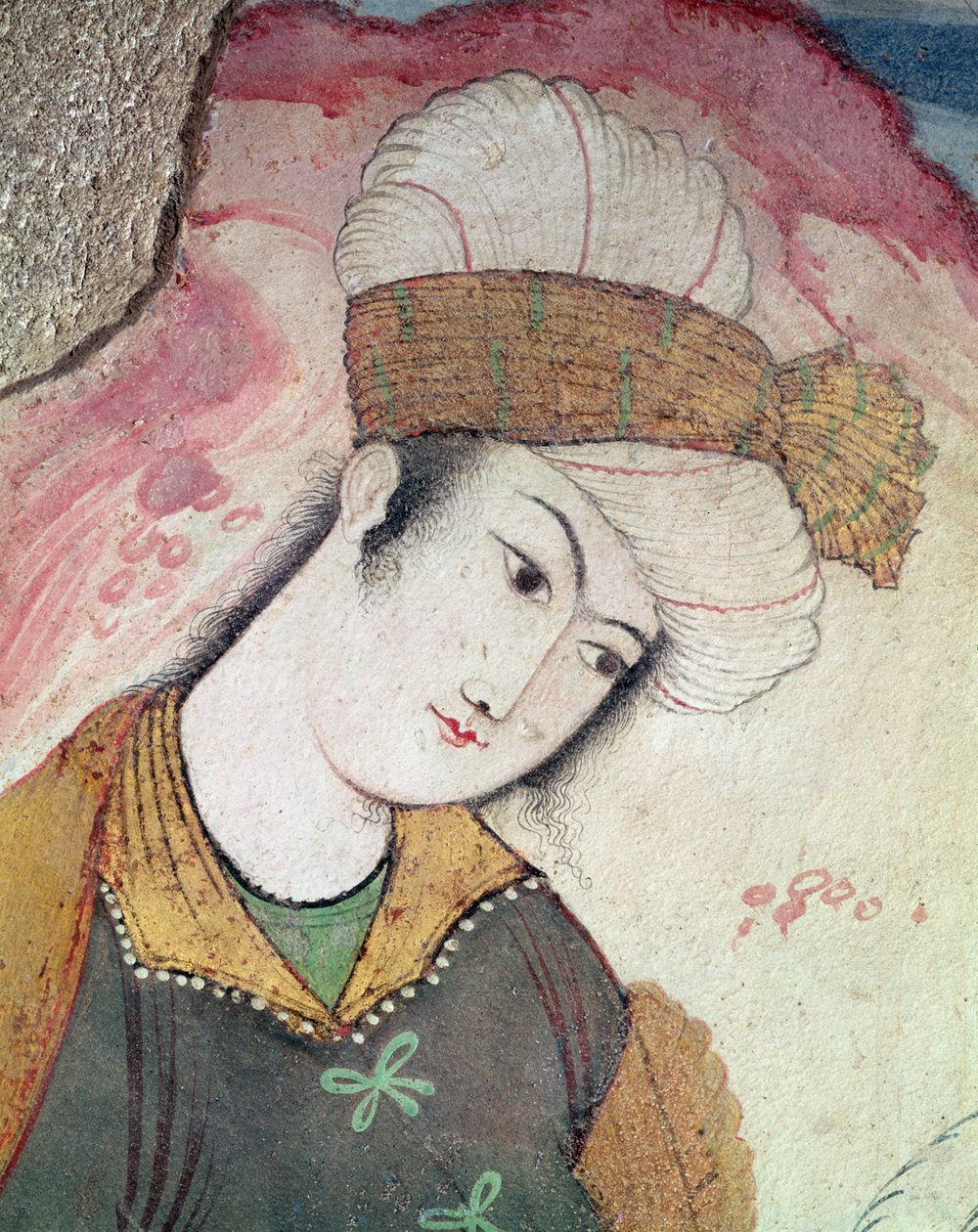 Gentleman from the Court of Shah Abbas I, 1585-1627  (detail) by Persian School