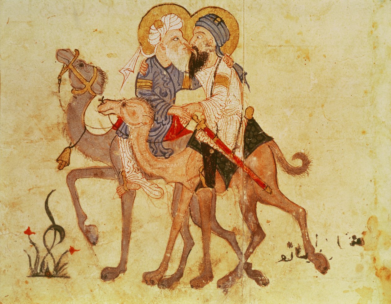 Ms Ar 3929 f.122, Abu-Zeyd ve Al-Harith