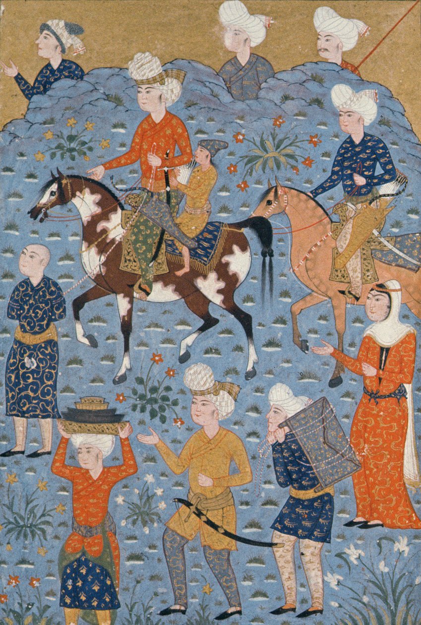 Baskından dönüş, Şiraz, c.1600 by Persian School