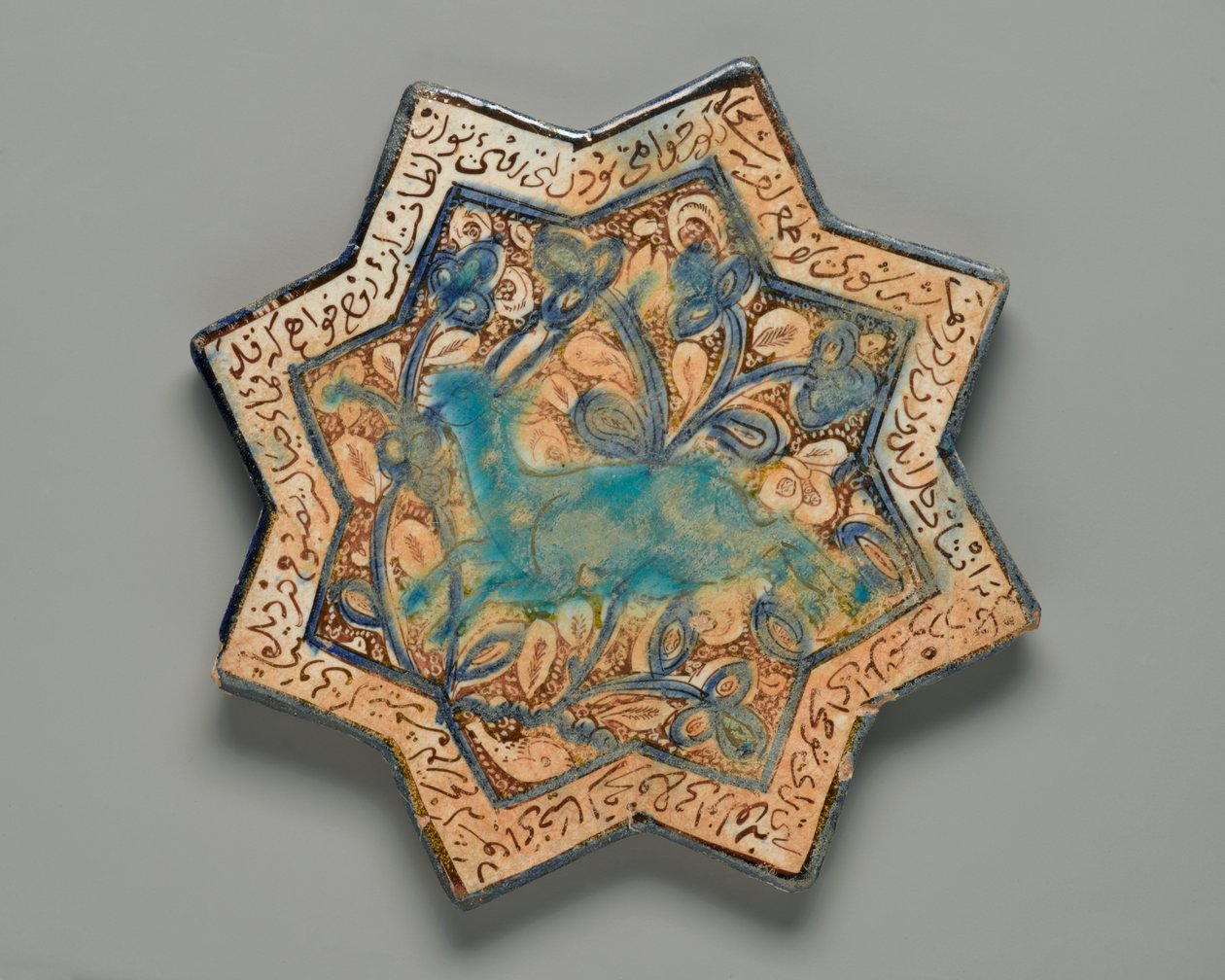 Çini, Sekiz Köşeli Yıldız, c13th-c14th (fritware) by Persian School