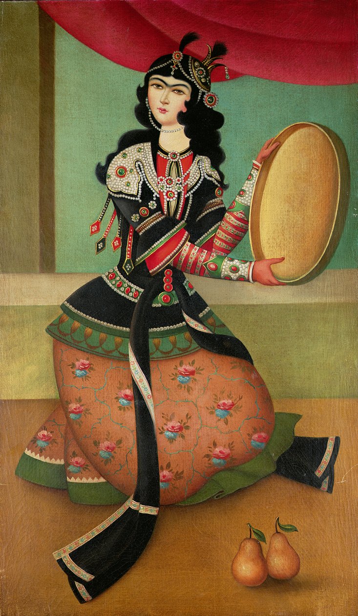 Tefli Dans Eden Kız, Kaçar Okulu by Persian School