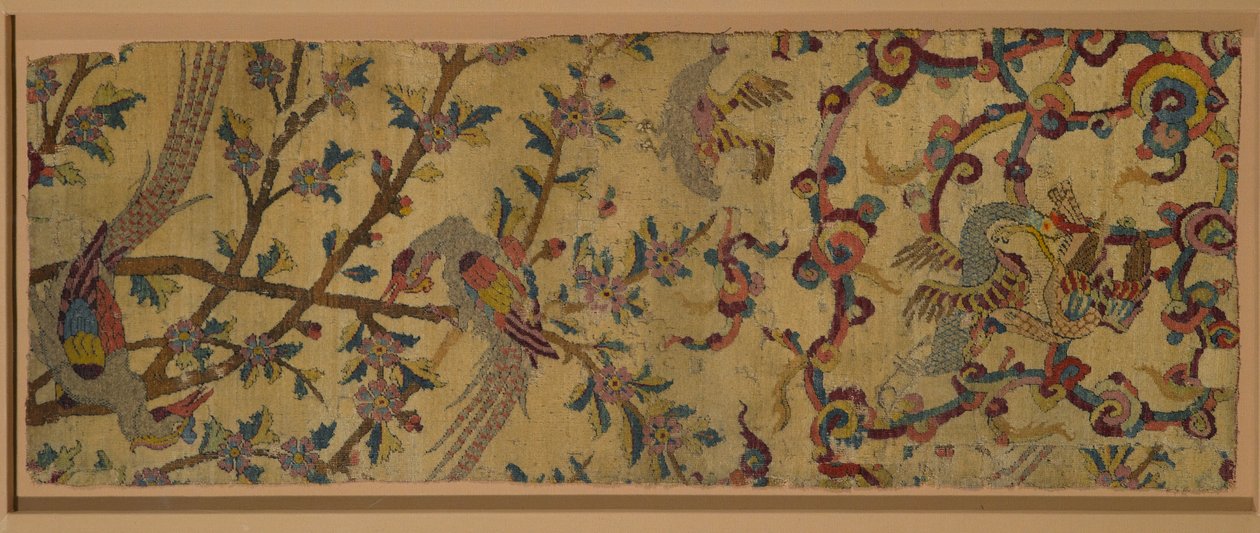 Angel halı parçası (yün ve ipek hav) by Persian School