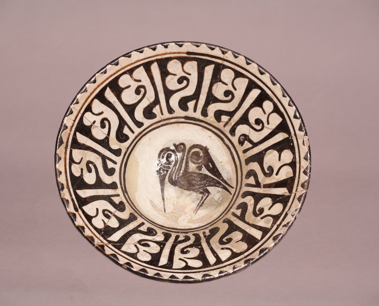 Kase (kuş tasarımlı) (seramik) by Persian School