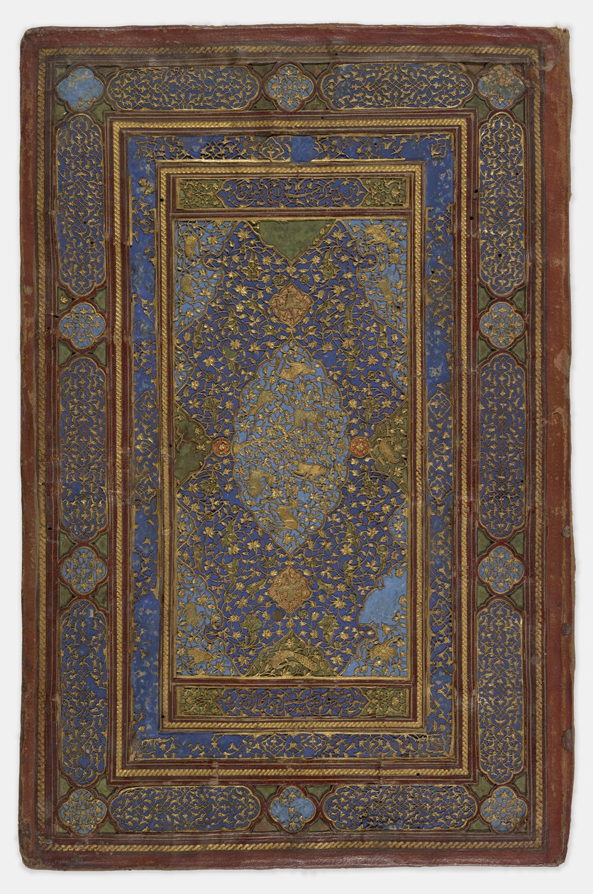 Bir kitap kapağının içi, 1500-30 by Persian School