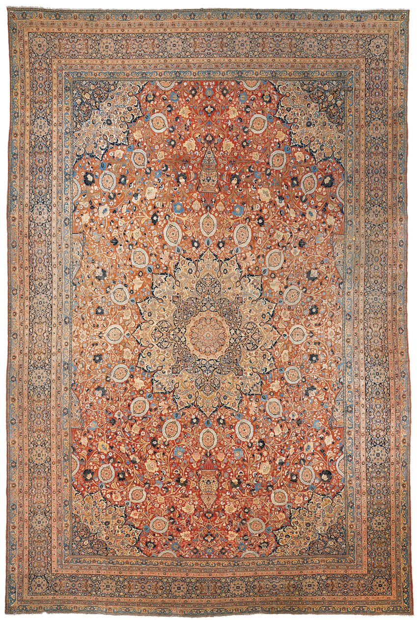 Büyük Tebriz halısı, Erdebil tasarımı, kuzey batı İran, 1880 dolayları by Persian School