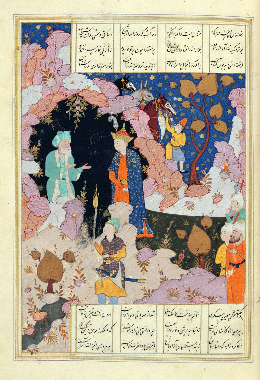 Bayan D-212 fol.285a Alexander Bir Münzevi Ziyaret Eder, 