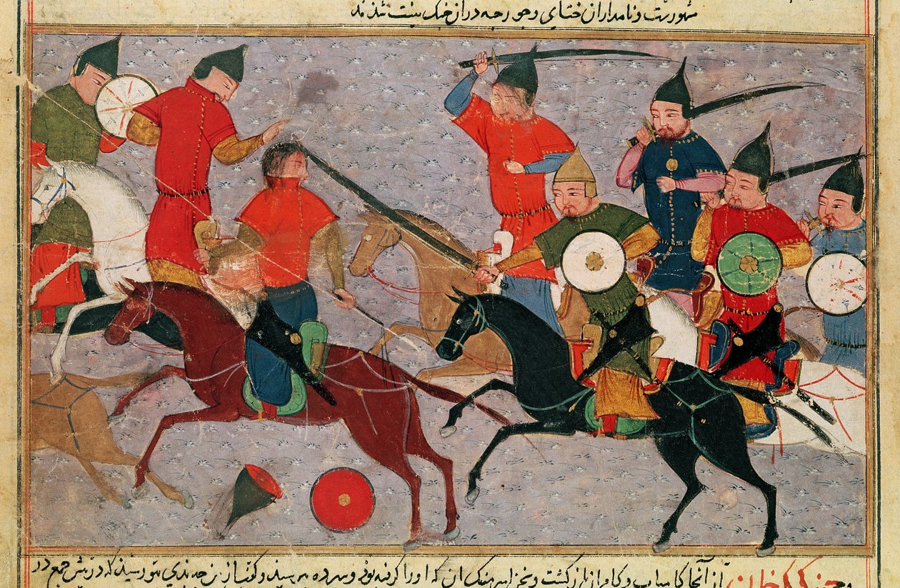 Ms Pers.113 f.49 Cengiz Han (c.1162-1227), Raşid-al-Din