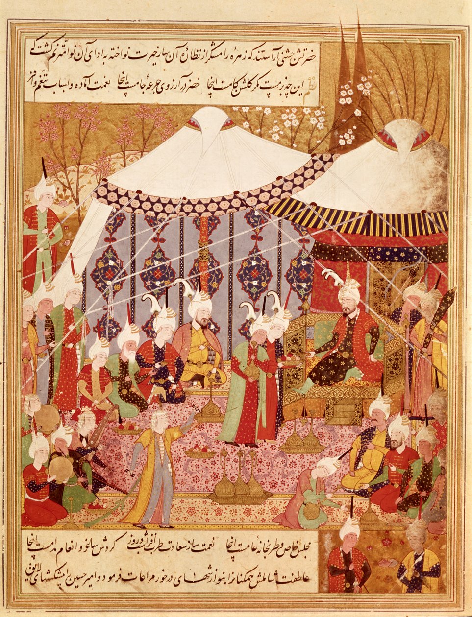 Veya.1359 fol. 35 v. Sultan Bayazid Timur tarafından ele geçirildi, 1402, Zafarnama 1533