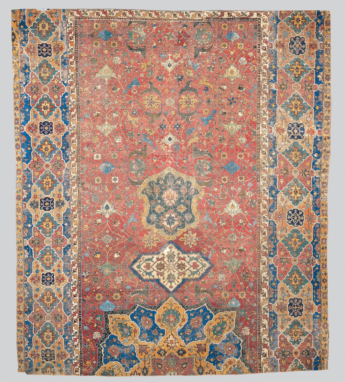Kısmi Tebriz madalyon halısı, Kuzey Batı İran, 16. yüzyılın başları by Persian School
