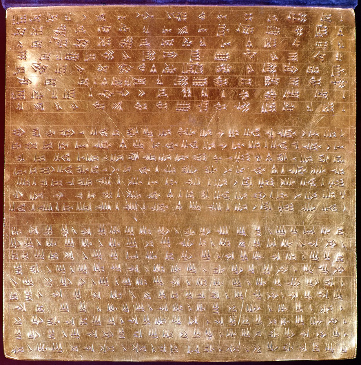 Darius I Plaketi (MÖ 521-486) MÖ 550-500 (altın) by Persian School