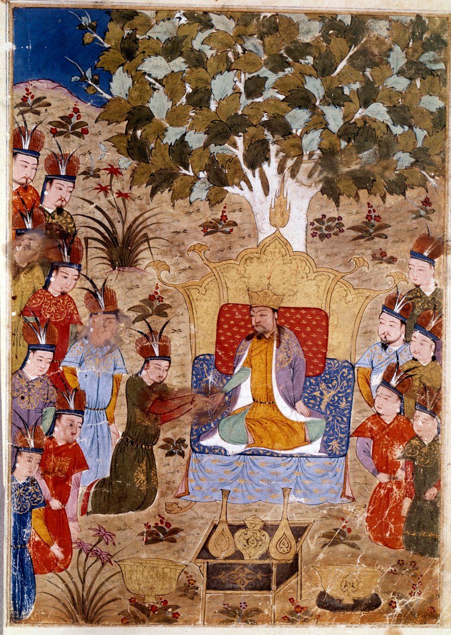Tahtında Çağtay Han