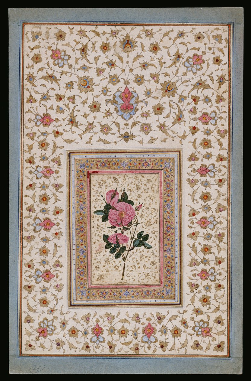 Bir Gül Çalışması by Persian School