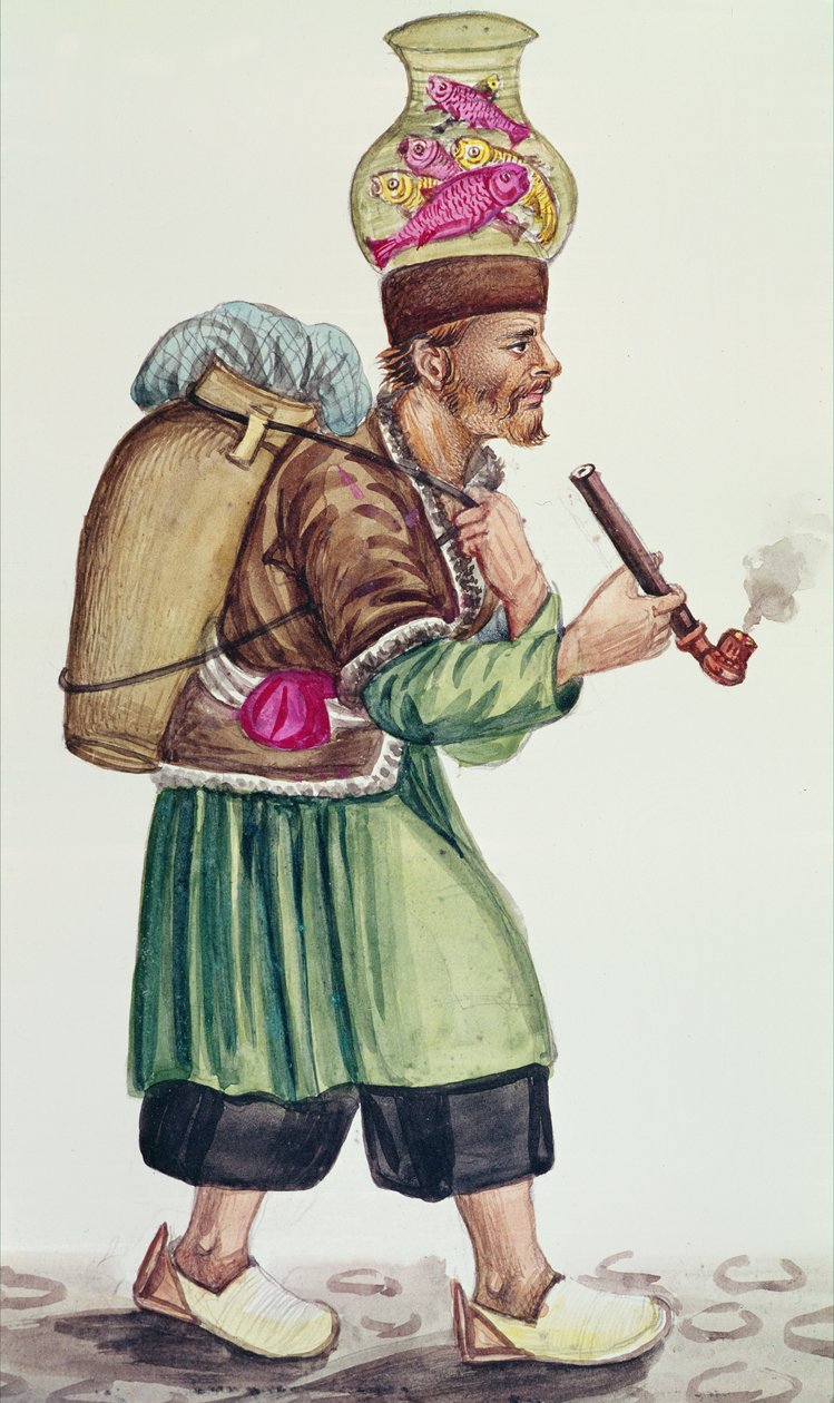 Balıkçı (kağıt üzerinde wc) by Persian School