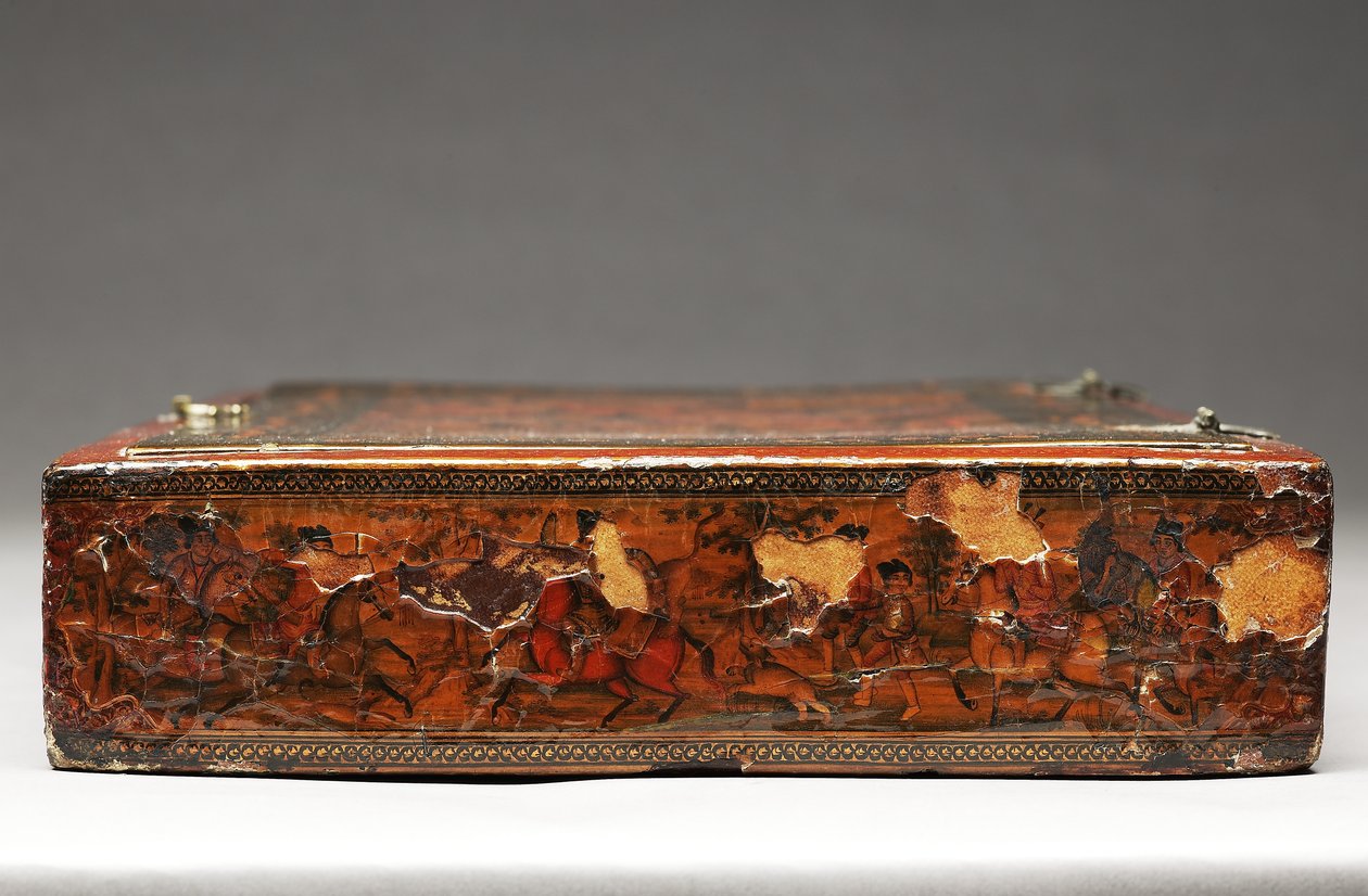 Kutsal Aileyi tasvir eden alet takımı, 1830 dolayları (karma teknik) by Persian School