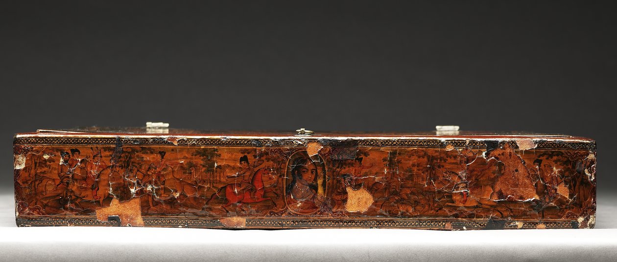 Kutsal Aileyi tasvir eden alet takımı, 1830 dolayları (karma teknik) by Persian School